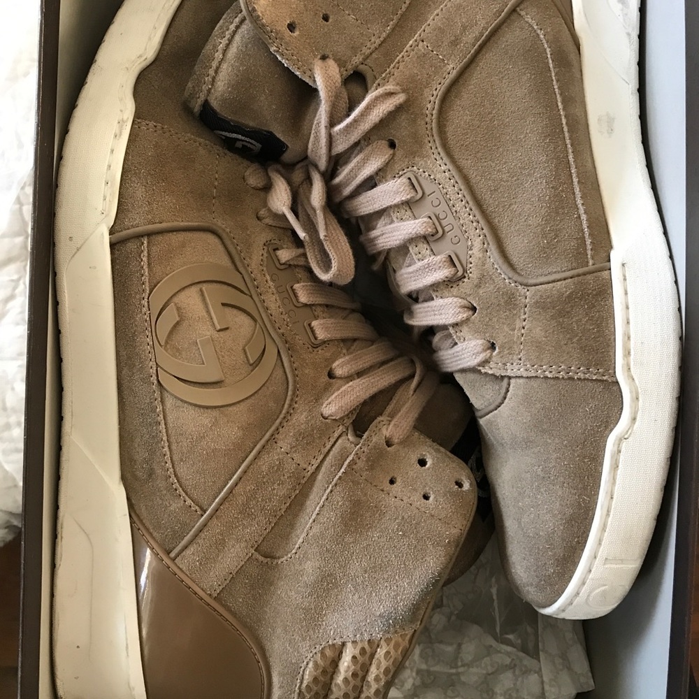 Gucci Suede high top sneakers